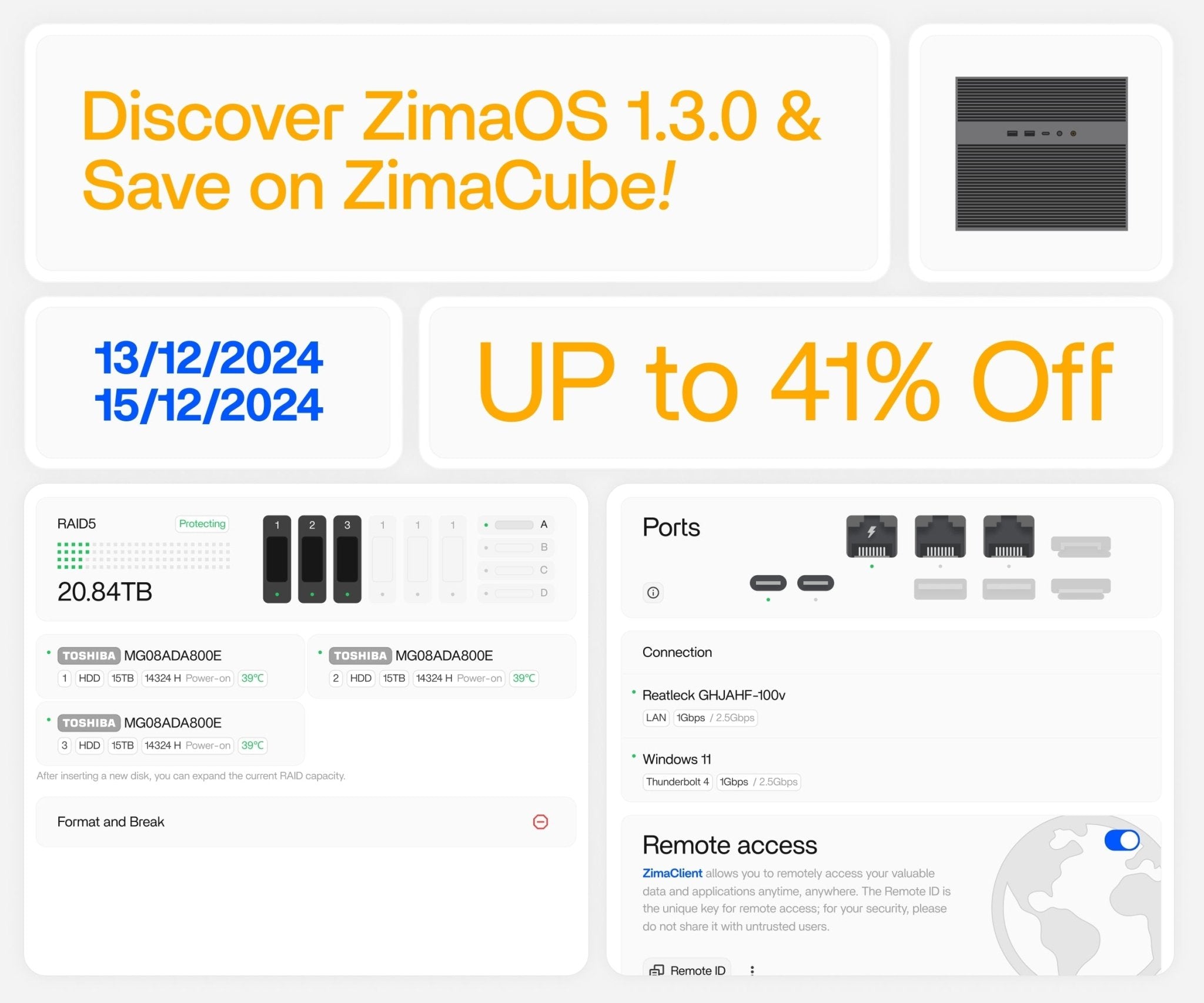 ZimaOS 1.3.0: Smarter, Faster, Simpler - Zima Store Online