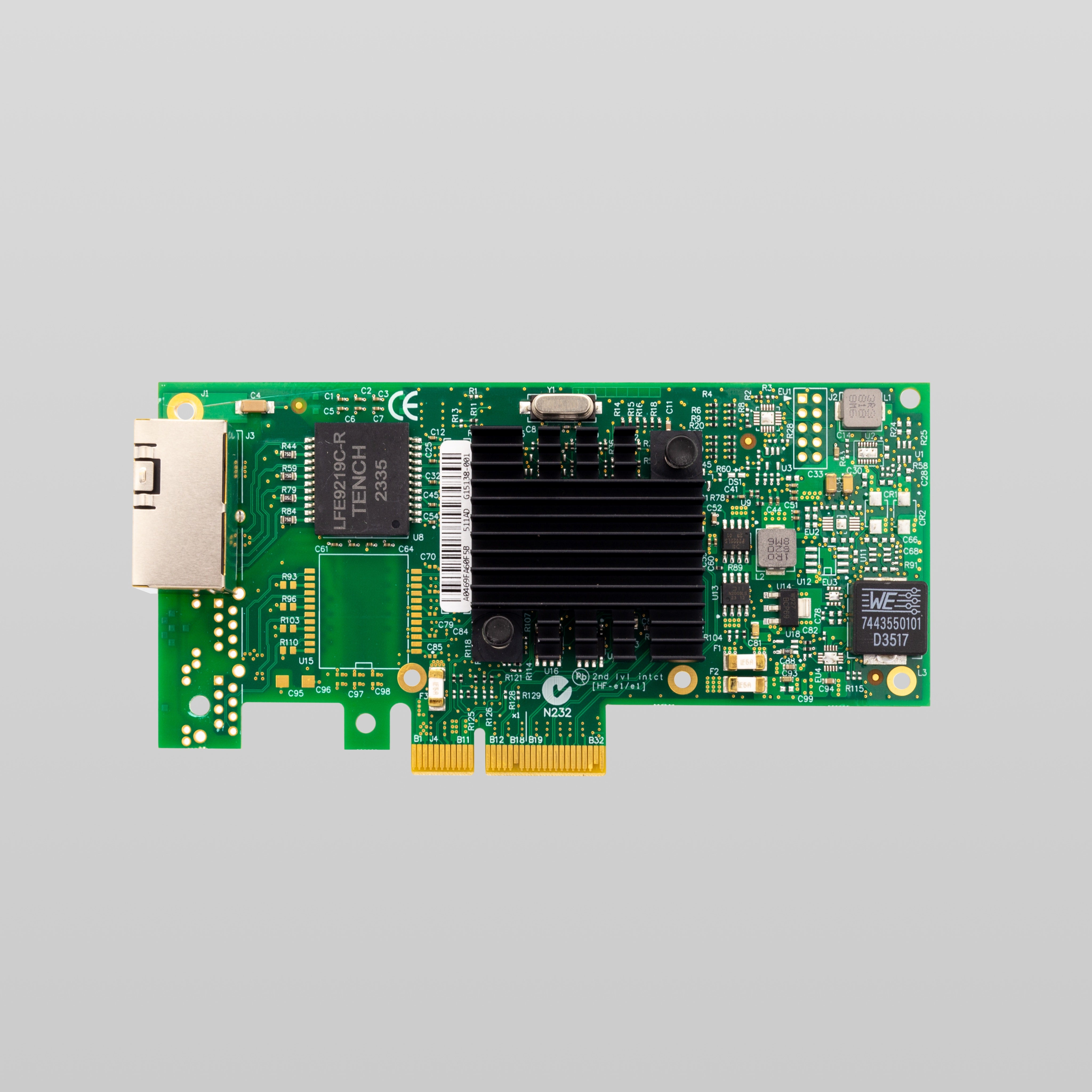 PCIe to 2-Port Ethernet Adapter Intel I350-T2 Chipset