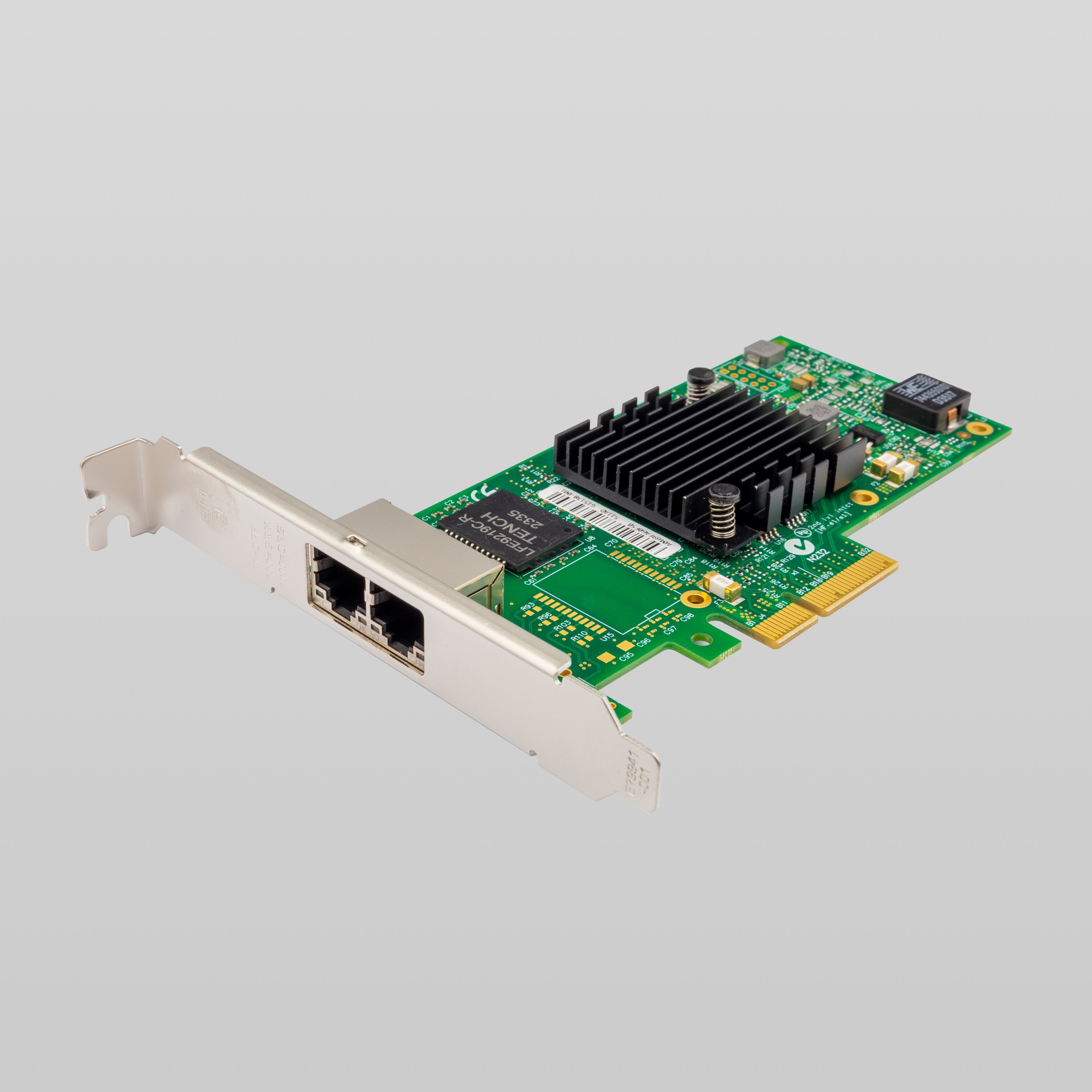 PCIe to 2-Port Ethernet Adapter Intel I350-T2 Chipset