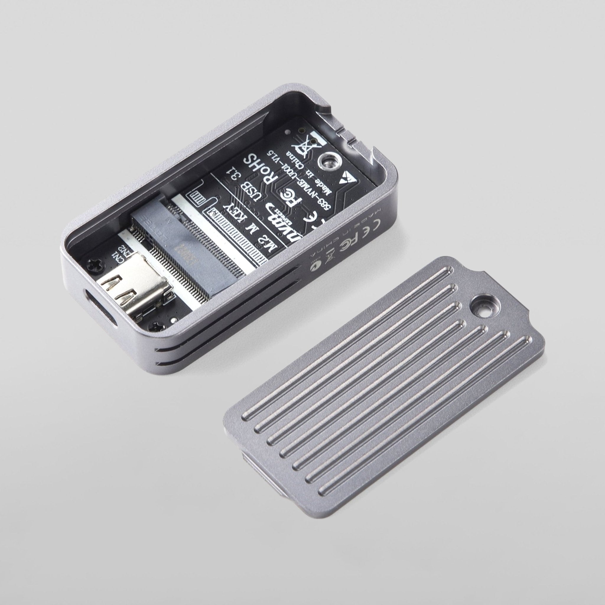 M2 Ssd Case M.2 Nvme 2230 Boîtier SSD, USB 3.2 10gbps à Nvme M-key Disque  SSD externe Ca
