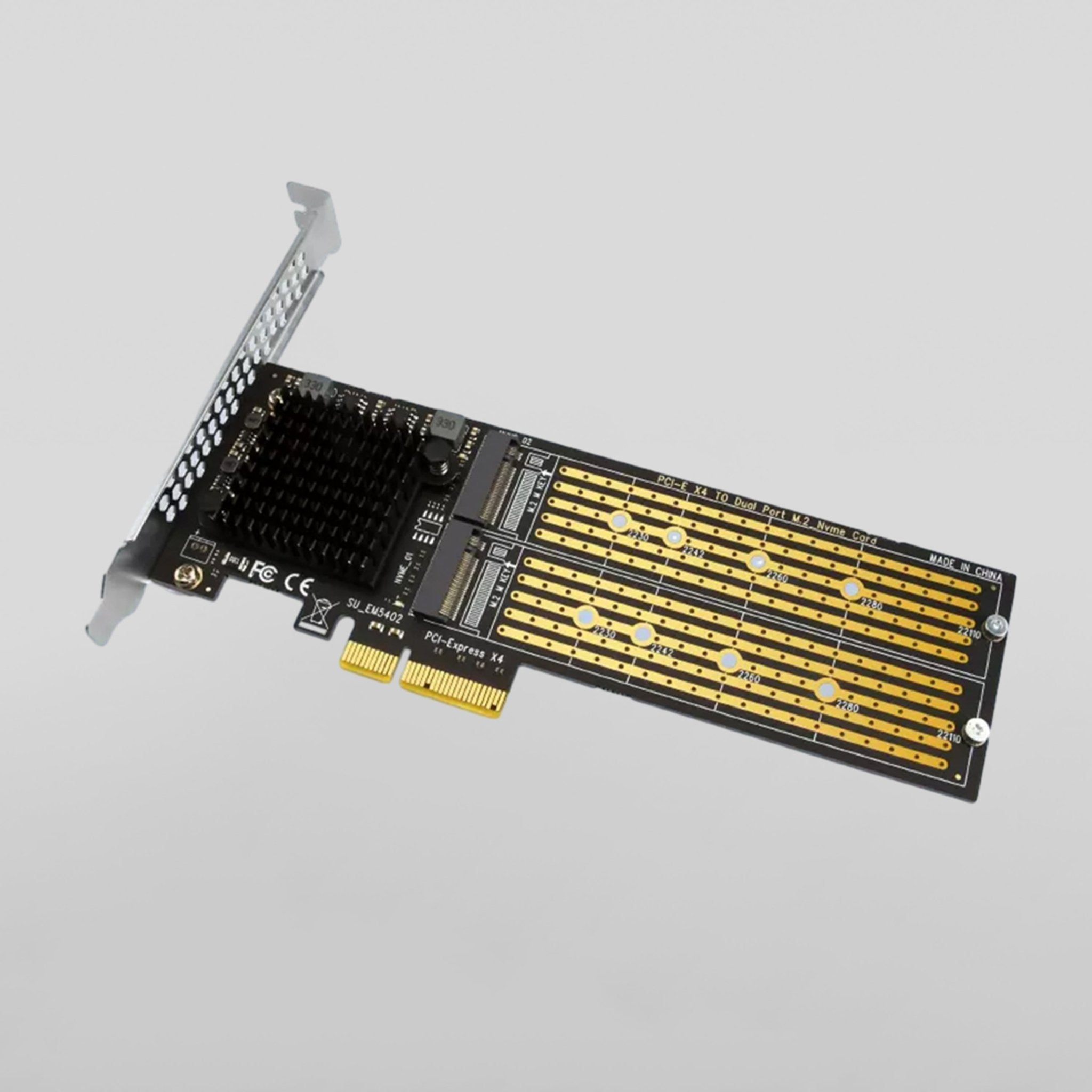 PCIe 3.0 x16 to Dual NVMe M.2 SSD Adapter Card (Pre-order) - Zima Store Online